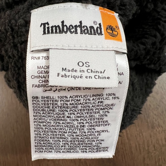 Timberland Fleece Lining PomPom Beanie - Picture 7 of 11